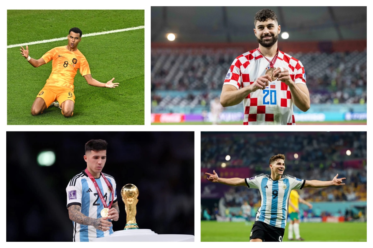 Breakout Stars of Qatar 2022 World Cup - Enzo Fernández, Julián Álvarez, Cody Gakpo, and Joško Gvardiol